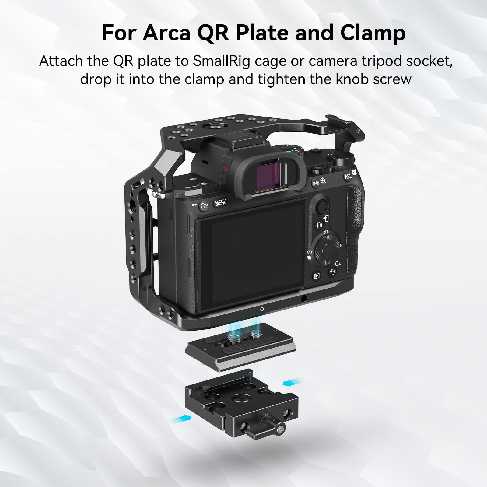SMALLRIG DSLR and Mirrorless Quick Release Clamp and Plate for Arca Standard