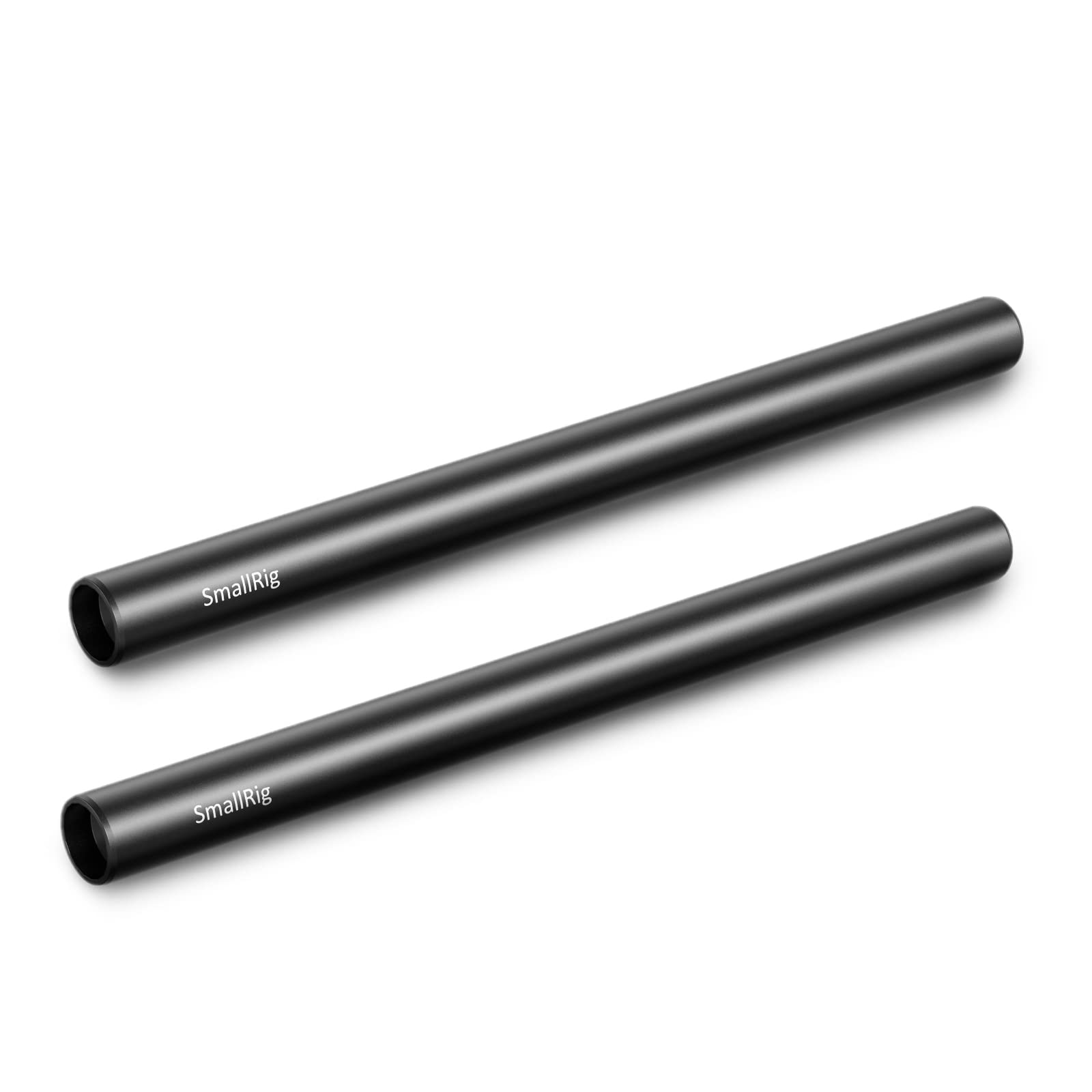 SmallRig 12 Inches (30 cm) Aluminum Alloy 15mm Rod with M12 Female Thread, Pack of 2