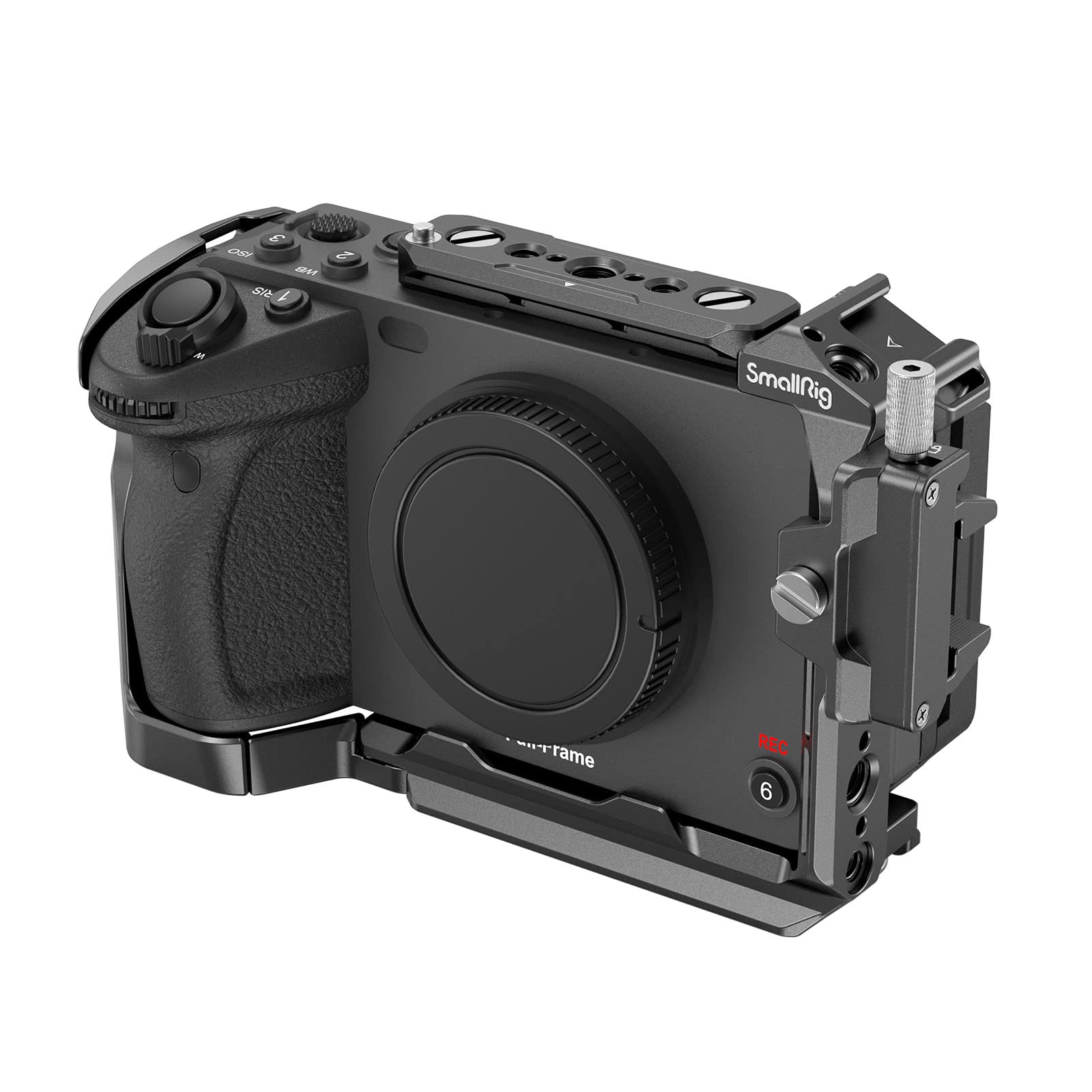 SmallRig Cage for Sony FX30 FX3 FX3A with Cable Clamp for HDMI, Classic Bright Black Surface, Included Cold Shoe and NATO Rail, Modular Design Compatible with Original XLR Handle