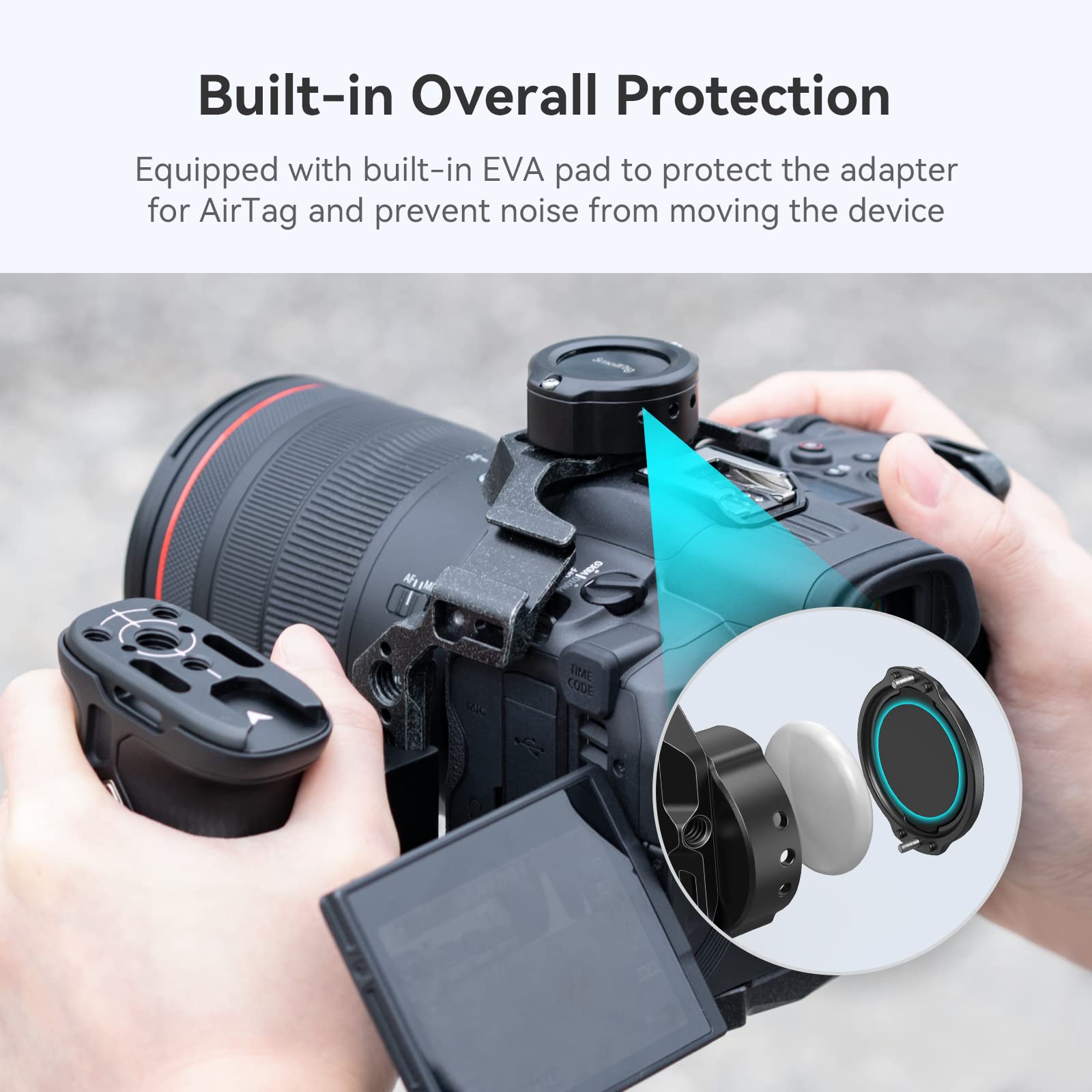 281-smallrig-cage-for-airtag-with-dual-1-4-20-mounting-dual-screw-adapter-compatible-cage-plate-md4149-5.jpg SMALLRIG Cage for AirTag with Dual 1/4"-20 Mounting Dual Screw Adapter Compatible Cage Plate - MD4149