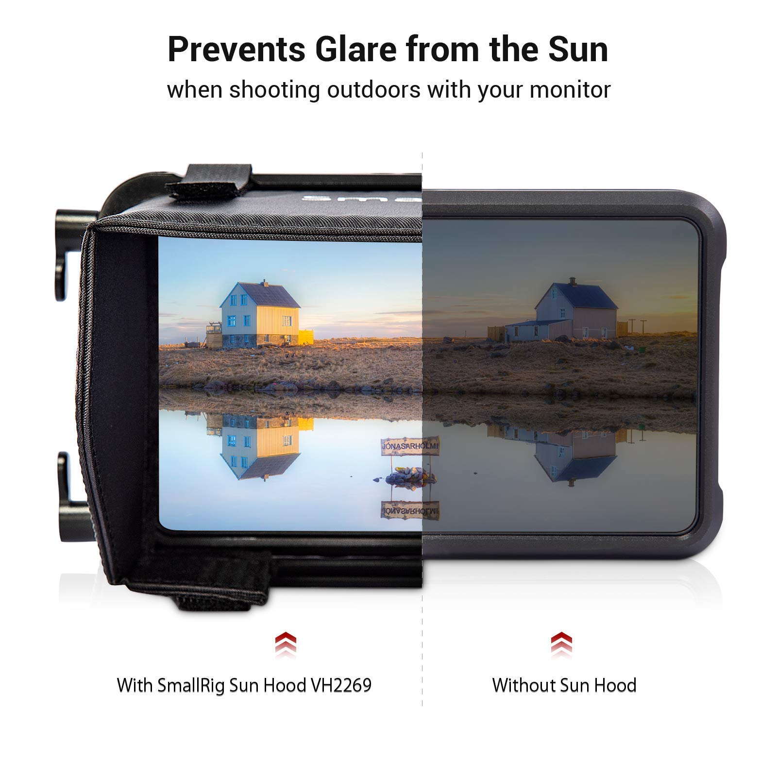 SmallRig Sun Hood for Atomos Shinobi 5" / Ninja Series Cage VH2269