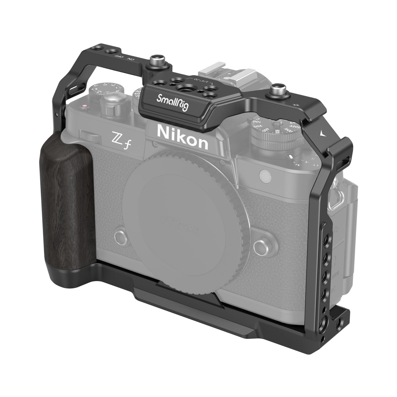SmallRig Z f Camera Cage for Nikon, with Ergonomic Ebony Grip, Built-in Quick-Release Plate for Arca for Quickly Switch on Gimbal/Tripods/Handheld Shooting - 4261