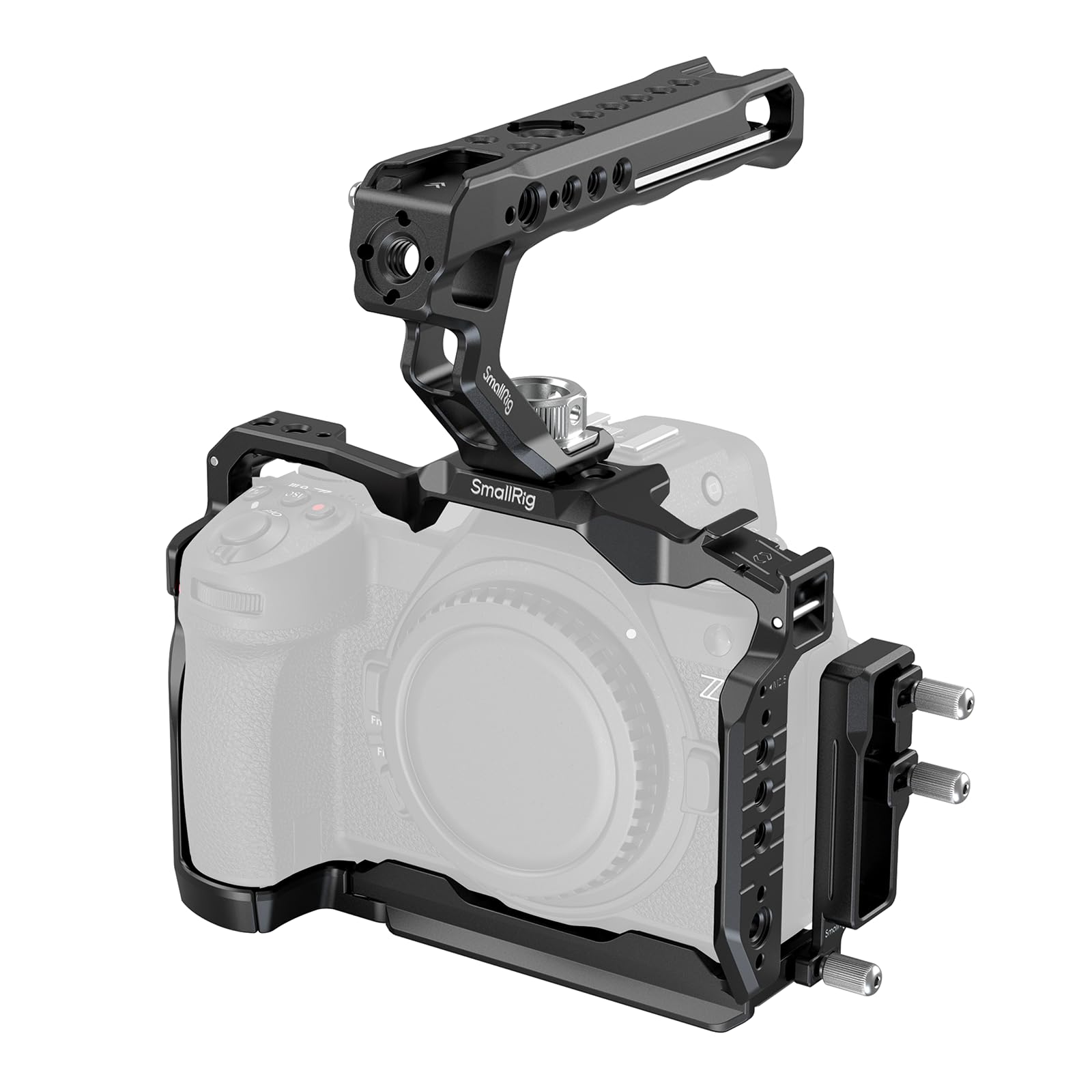 SmallRig Z6 III Camera Cage Kit for Nikon Z6 III, with Top Handle and Cable Clamp, Aluminum Alloy Camera Full Cage Kit with Anti-Twist Design, Built-in Quick Release Plate for Arca-Swiss - 4520