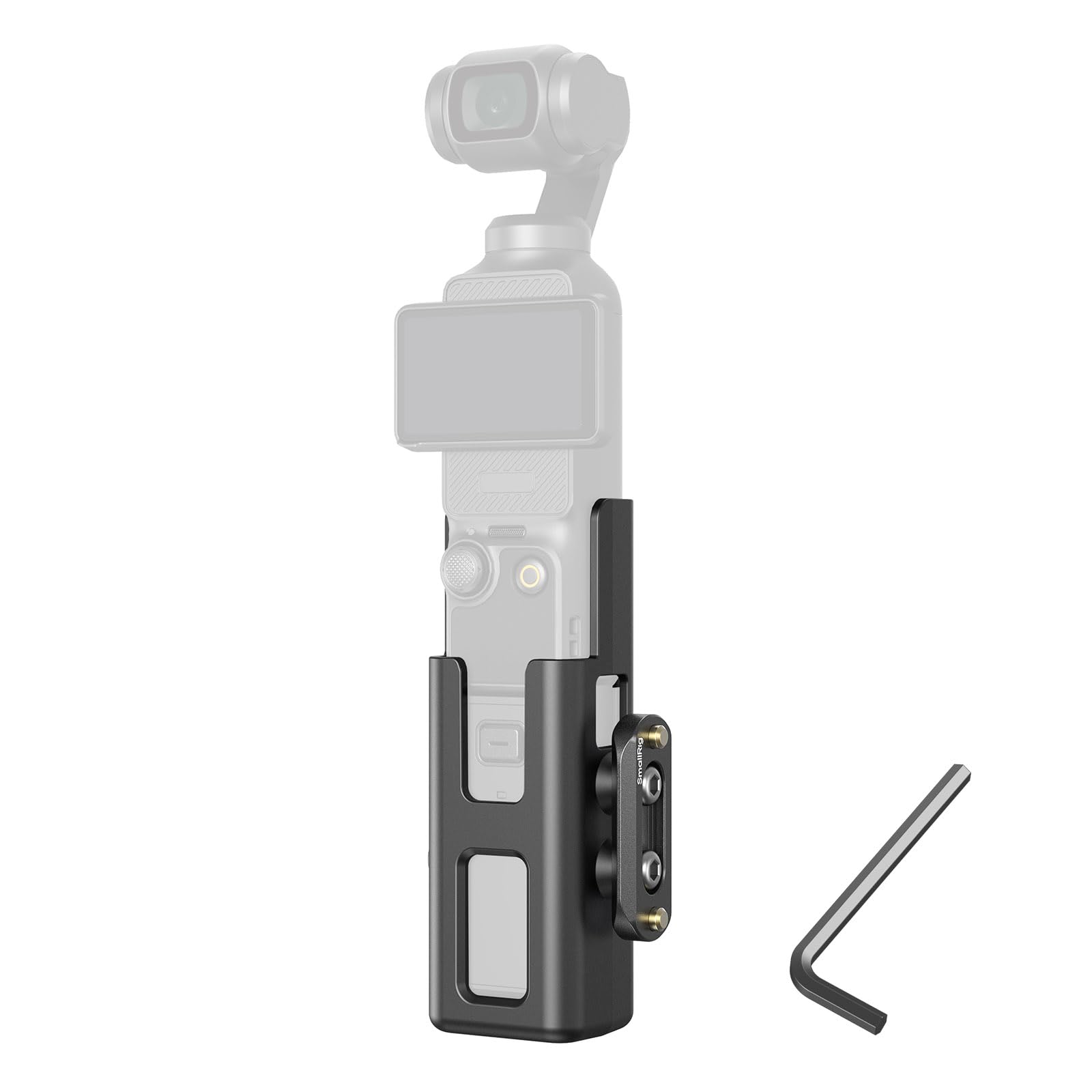 SMALLRIG Expansion Adapter Accessorie for DJI Osmo Pocket 3, Protective Cage, with 1/4"-20 Threaded Toles, Mount for NATO Rails, Handles, Magic Arms