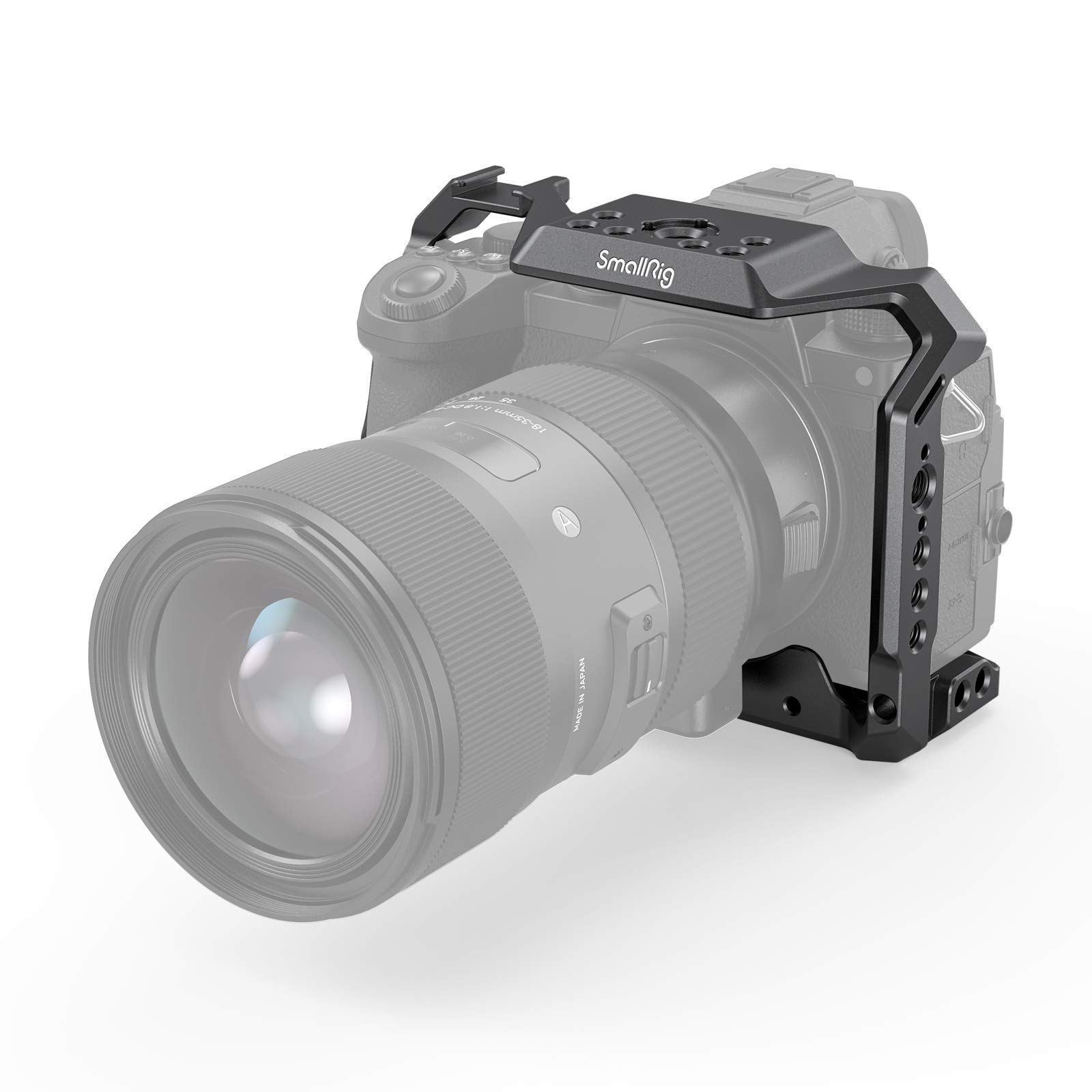 SmallRig S5 S5D Cage Kit for Panasonic LUMIX S5 S5D Camera, Aluminum Alloy Camera Cage with NATO Rail and Cold Shoe Mount for Microphone and Light 2983