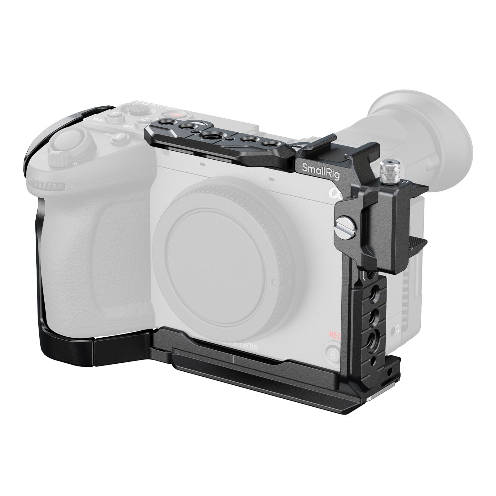 SmallRig Camera Cage for Sony FX2, HawkLock Quick Release FX2 Cage with Top Plate, Cable Clamp for HDMI, Multiple Mounting Points, Camera Rig Compatible with Original XLR Top Handles - 5587