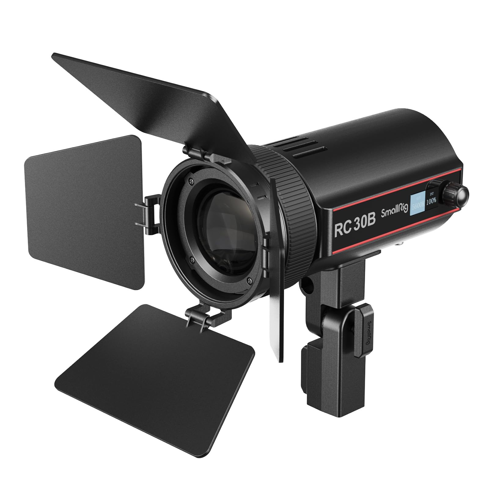 SMALLRIG RC 30B COB Video Light, 15° to 60° Beam Angle Adjustable, 30W Bi-Color Video Light CCT 2700K-6500K, 10900 lux@1m, CRI 96+, TLCI 96+, Continuous Output Light for Tabletop Live Streaming