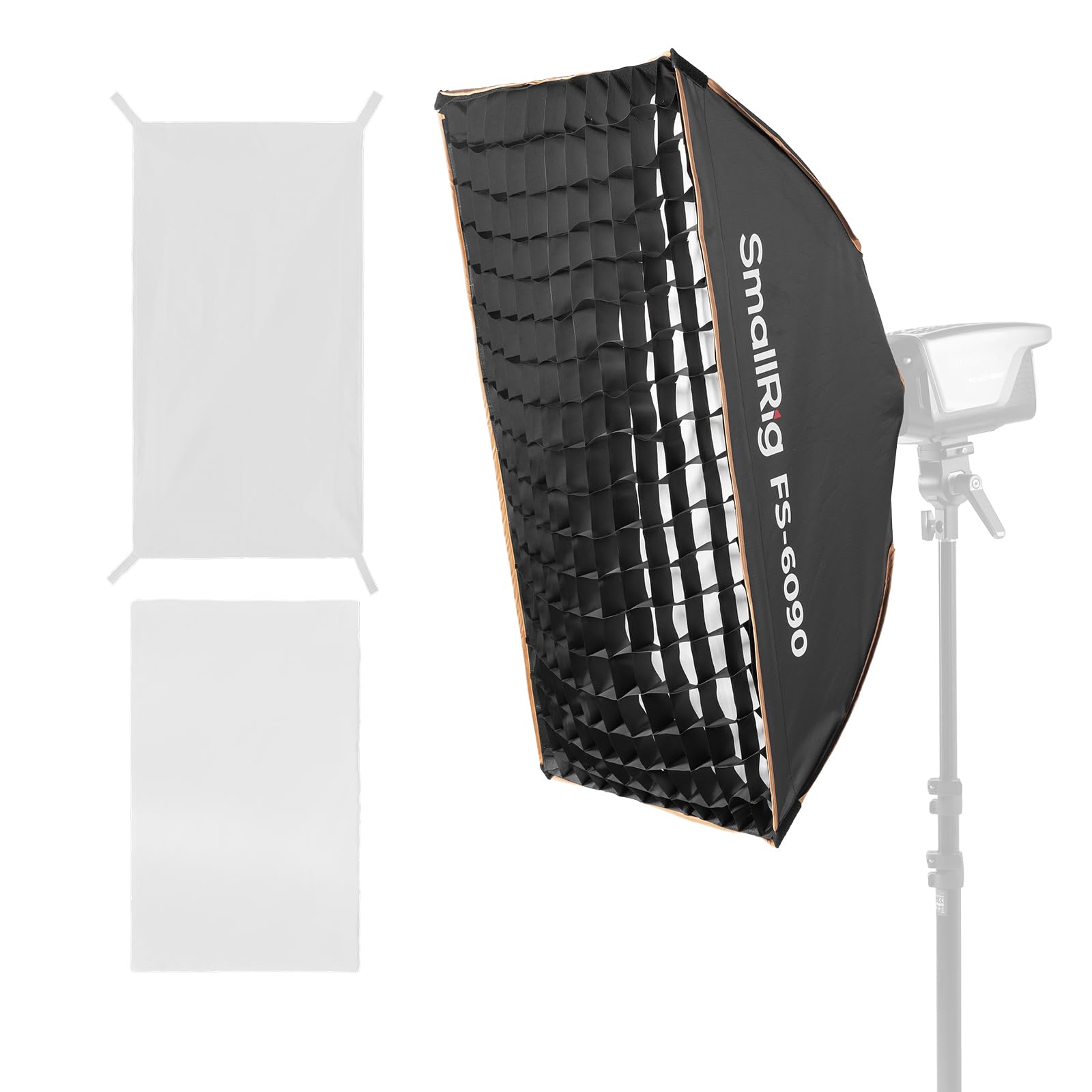 SMALLRIG 24'' x 35" Quick Release Softbox Bowens FS-6090 with Diffuser/Honeycomb Grid/Bag, Softbox Compatible with SmallRig RC 220 pro, for Bowens Mount COB Lights, for Godox for Neewer -5369