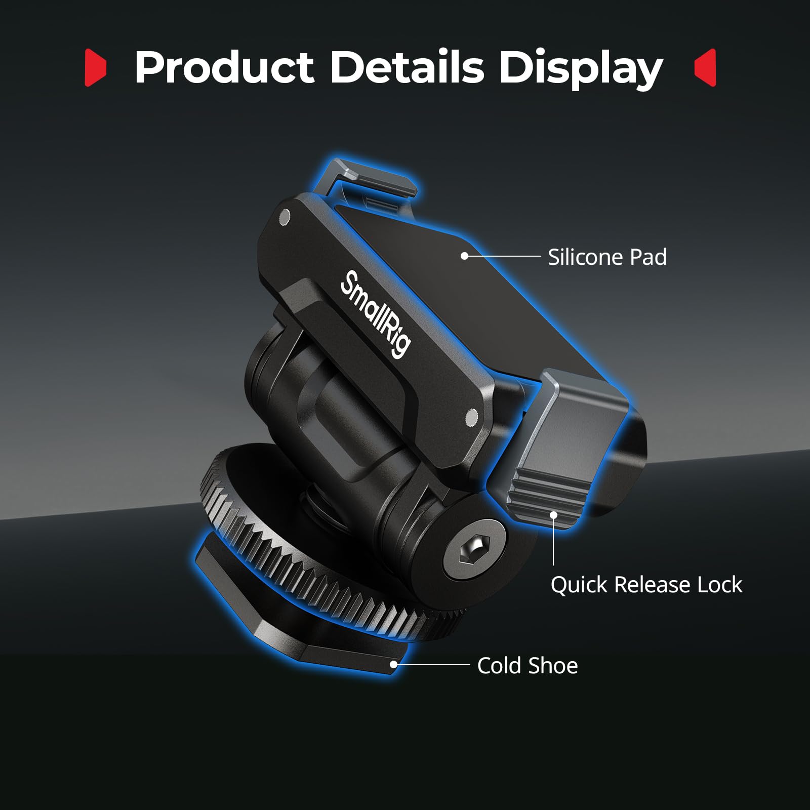 4-smallrig-cold-shoe-adapter-mount-for-dji-osmo-360-action-5-pro-4-3-with-quick-release-mount-180-tilt-adjustable-5436-4.jpg SMALLRIG Cold Shoe Adapter Mount for DJI Osmo 360 / Action 5 Pro / 4 / 3, with Quick Release Mount, 180° Tilt Adjustable - 5436