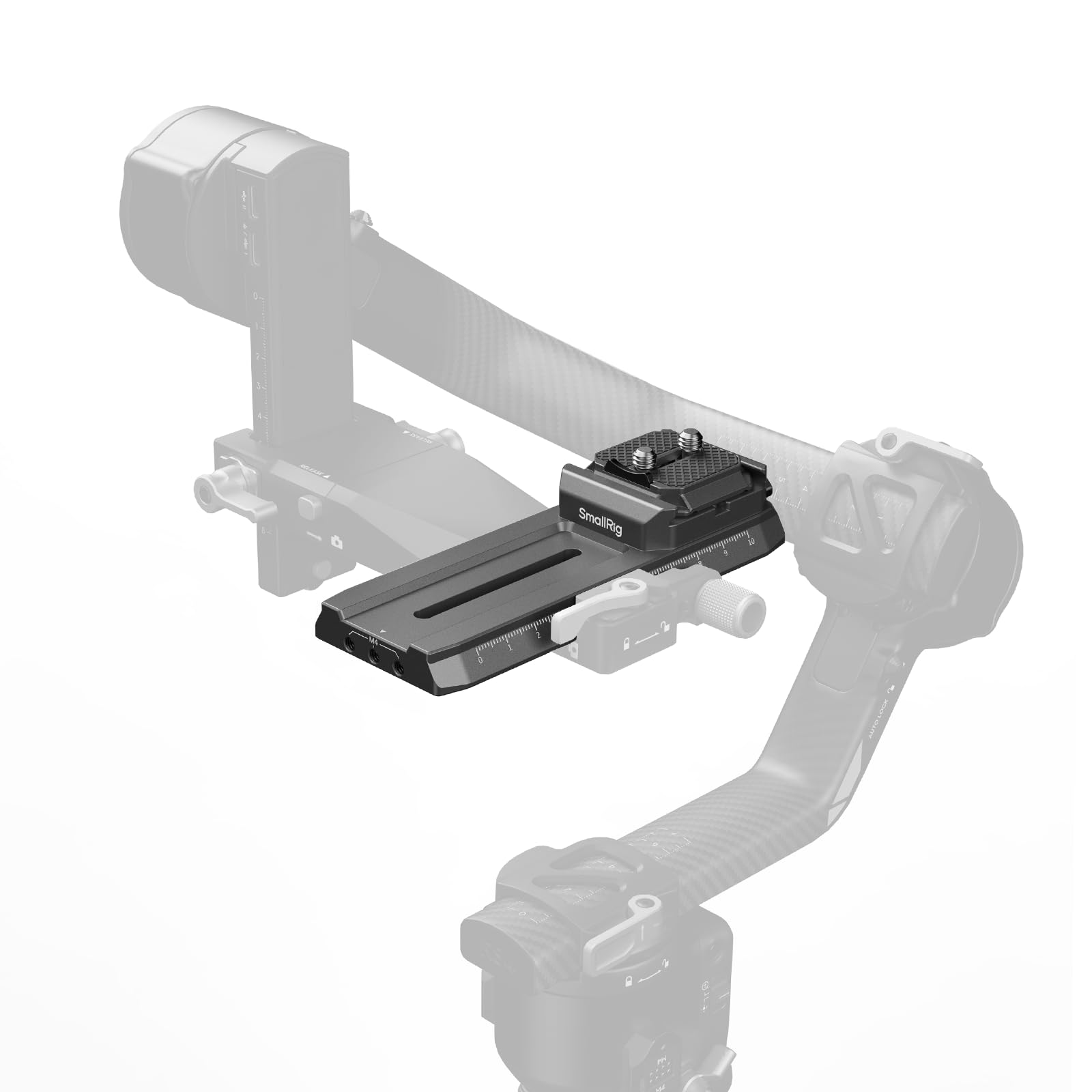 SMALLRIG Quick Release Plate Adapter for Manfrotto for DJI RS 4 / RS 4 Pro / RS3 / RS 3 Pro/RS 2 / RSC 2, Included Quick Release Base, HawkLock H38-4638