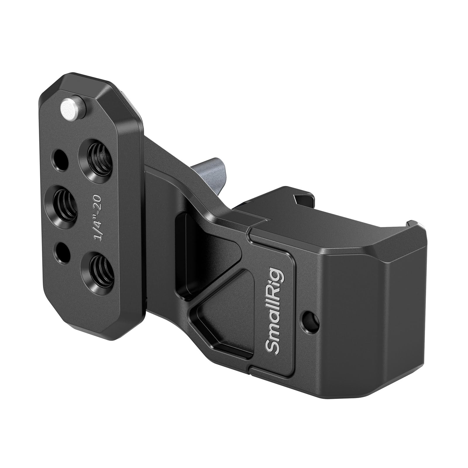 SmallRig Side Handle Extension Adapter Part with NATO Clamp, for NATO Rails, Cages with Built-in NATO Rails, Mounting Plates, with 1/4"-20 Threaded Holes and 1/4"-20 Locating Holes - 4458