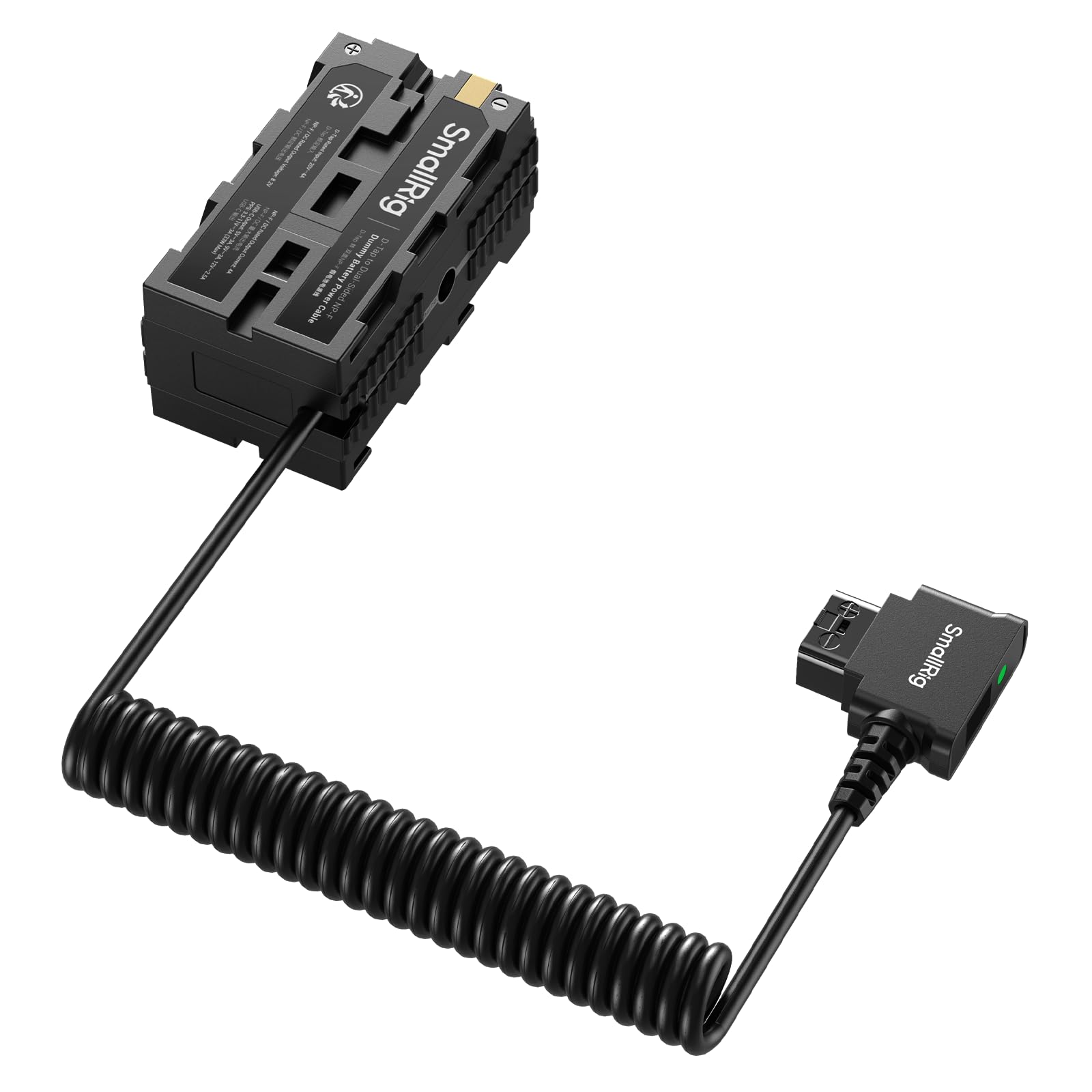 SmallRig D-tap to Dual-Sided NP-F Dummy Battery, with USB-C, DC Port, LED Display, for NP-FZ100/ LP-E6NH/ LP-E6P/ EN-EL15C/ DMW-BLK22 Dummy Batteries,Monitor and Wireless Video Transmitters