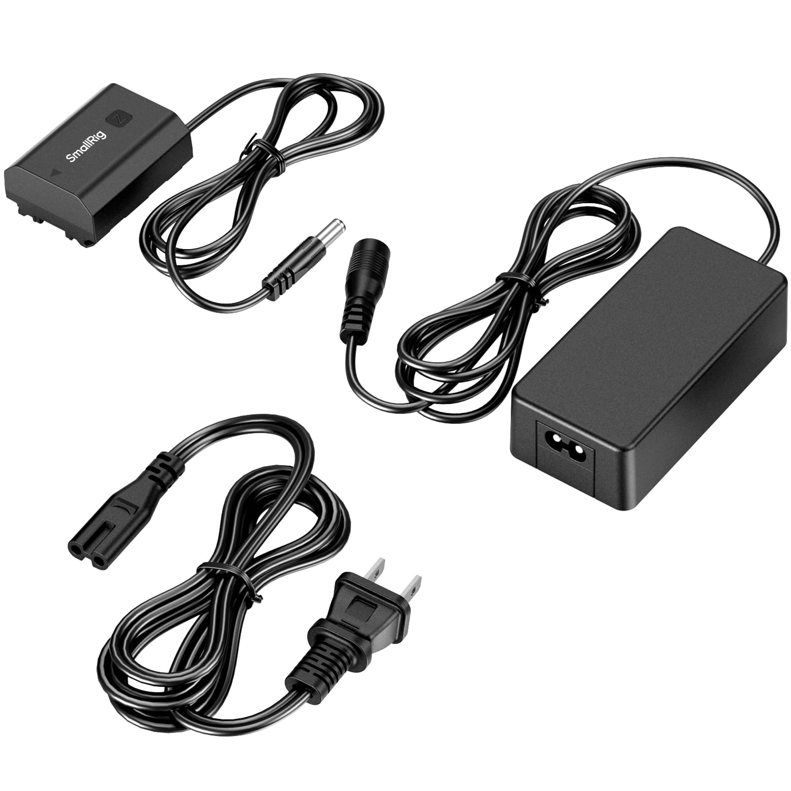 SmallRig Dummy Battery Power Supply Adapter Kit for Sony NP-FZ100, for Sony FX3, A7S III, A7 IV, A7 III, A7R III, A7R IV, A7R V, A7C II, A7CR, A1, A9, A9 II, A6600, A6700, FX30, ZV-E1, ZV-E10 II