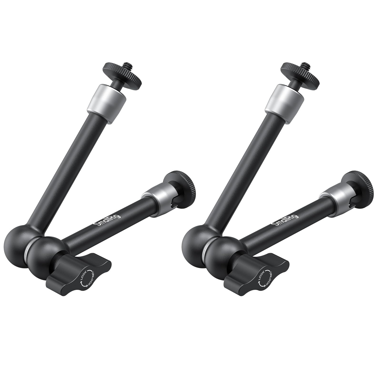 SmallRig 9.8-inch Magic Arm 2-Pack, Adjustable Articulating Friction Arm Mount with 1/4"-20 Thread Screw, for Camera Monitor/LED Light Setup, 5317