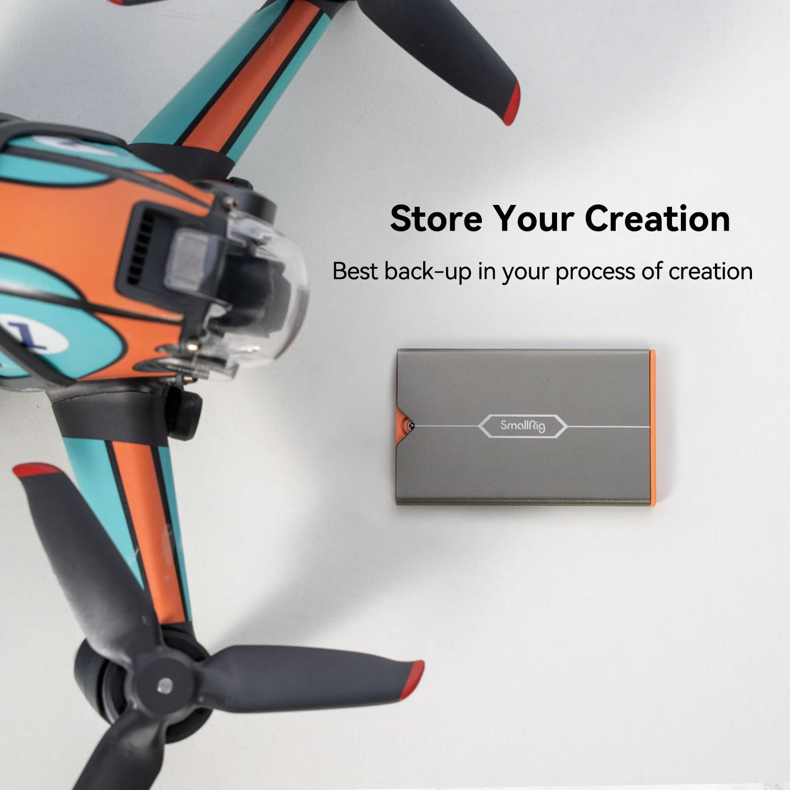 SMALLRIG Memory Card Storage Case - 8 Slot Holder for SD, CFexpress Type-A & TF Cards - Photography Enthusiasts - 4107