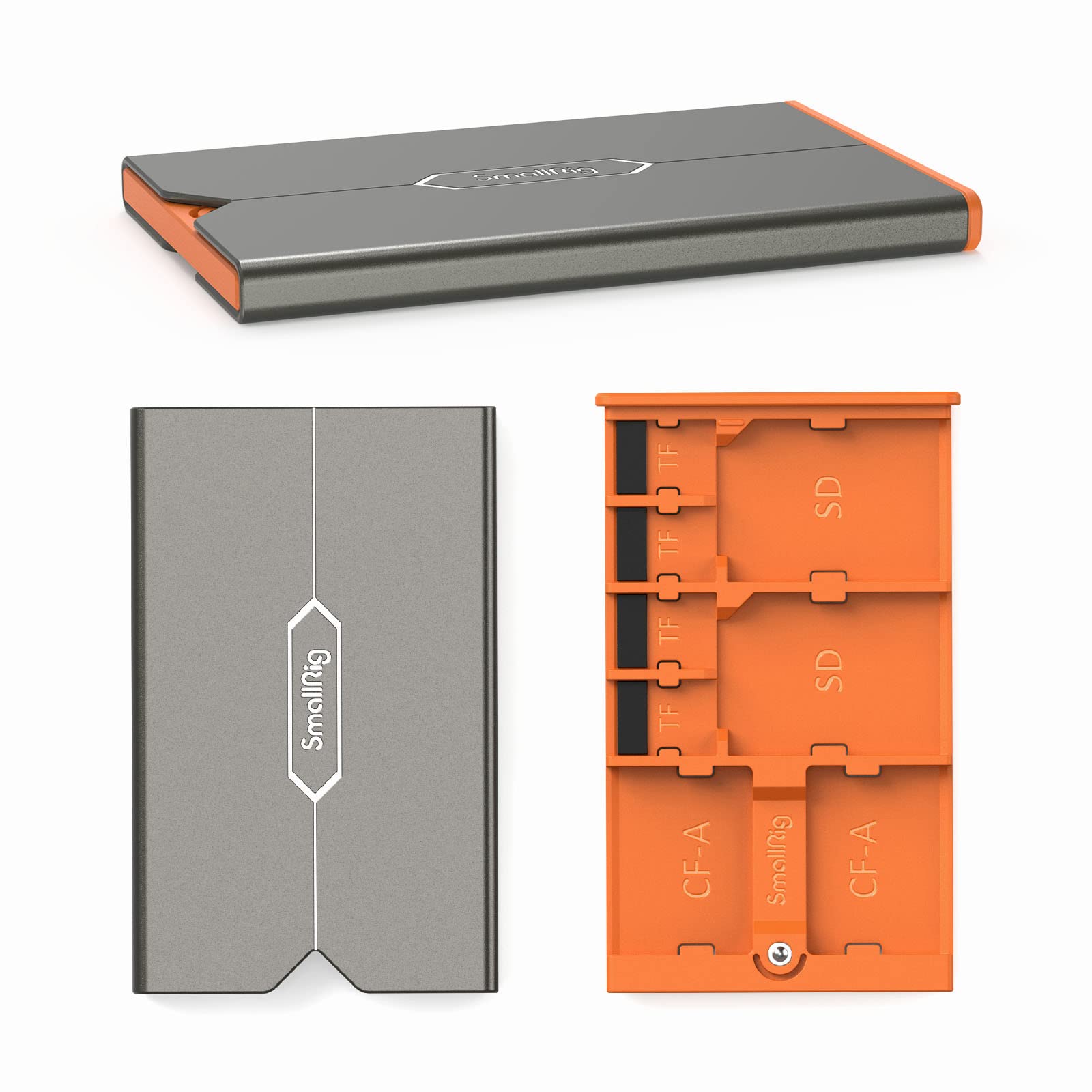 SMALLRIG Memory Card Storage Case - 8 Slot Holder for SD, CFexpress Type-A & TF Cards - Photography Enthusiasts - 4107