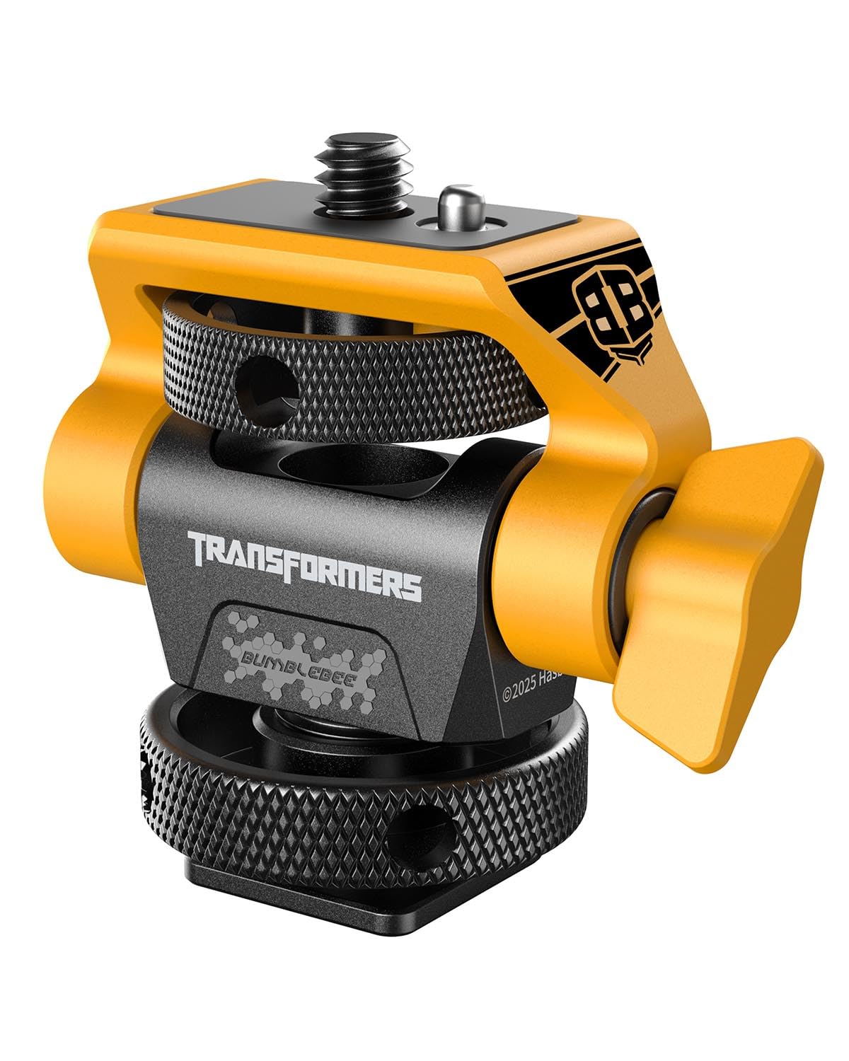 SMALLRIG Swivel and Tilt Monitor Mount (Bumblebee Edition) Adjustable Monitor Holder with Bouncy Locating Pins and Cold Shoe Mount for 5" and 7" Monitors