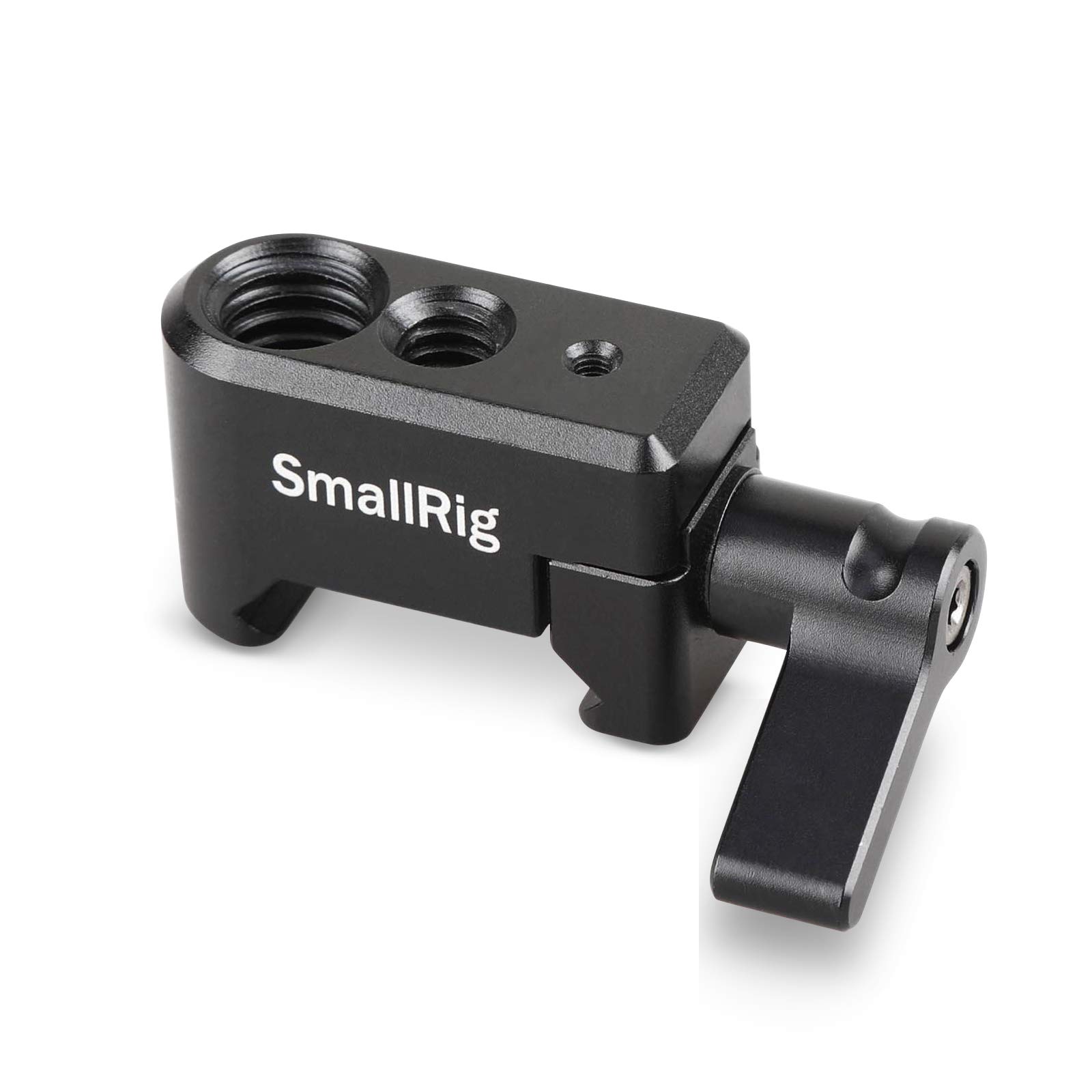 SmallRig NATO Clamp, Quick Release Clamp with 1/4" 3/8" M2.5 Thread for Cold Shoe Monitor Support Camera Cage - 1973