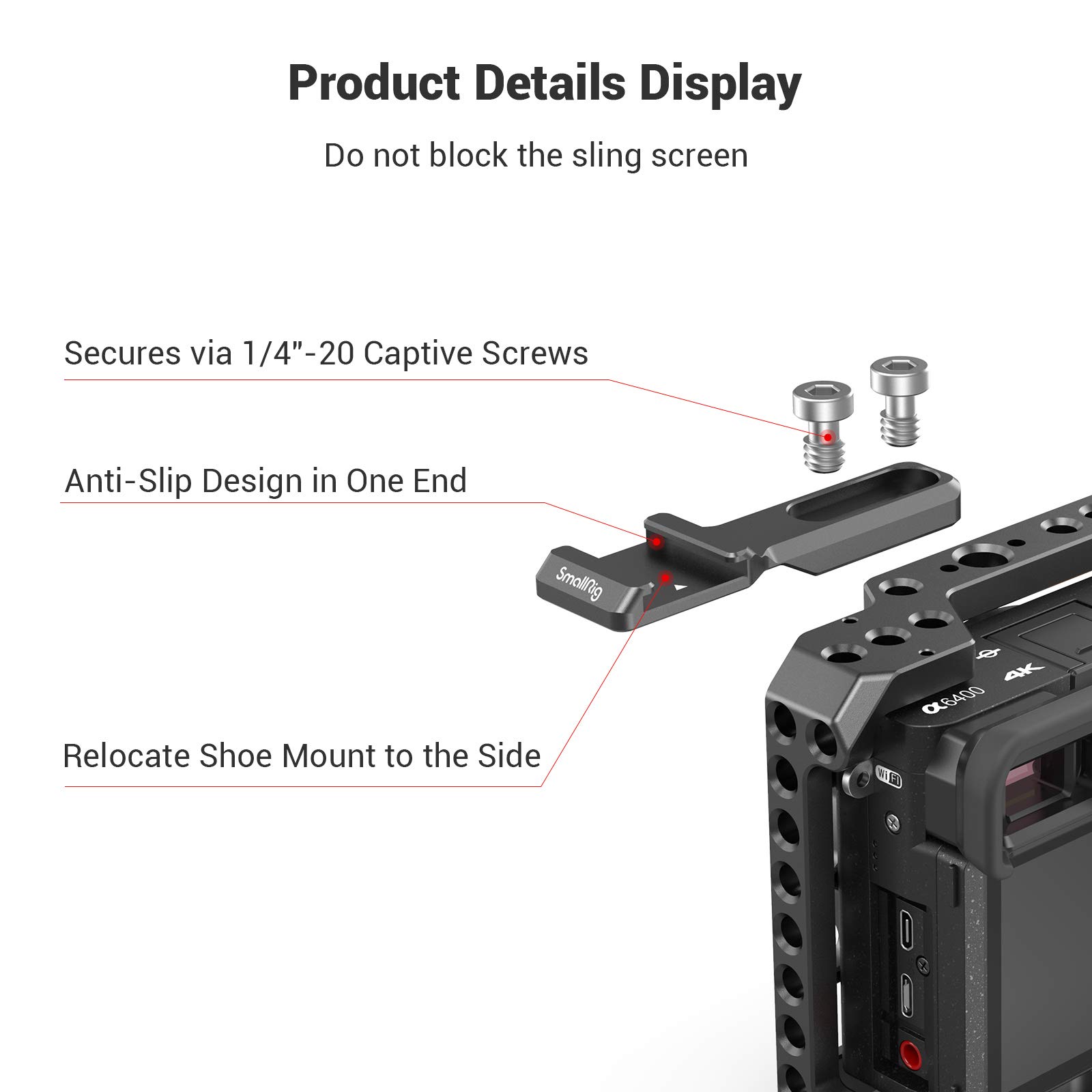 840-smallrig-cold-shoe-extension-outrigger-shoe-mount-adapter-for-microphone-evf-and-camera-accessories-2879-6.jpg SMALLRIG Cold Shoe Extension, Outrigger Shoe Mount Adapter for Microphone, EVF and Camera Accessories - 2879