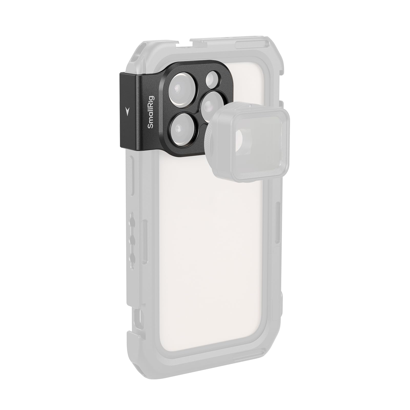 SmallRig 17mm Threaded Lens Backplate for iPhone 16 Series Cage, Quick Release Phone Lens Mount Adapter, for iPhone 16 Pro Max Cage 5006/16 Pro Cage 5008, Unaffected Wide Angle Shots - 5009