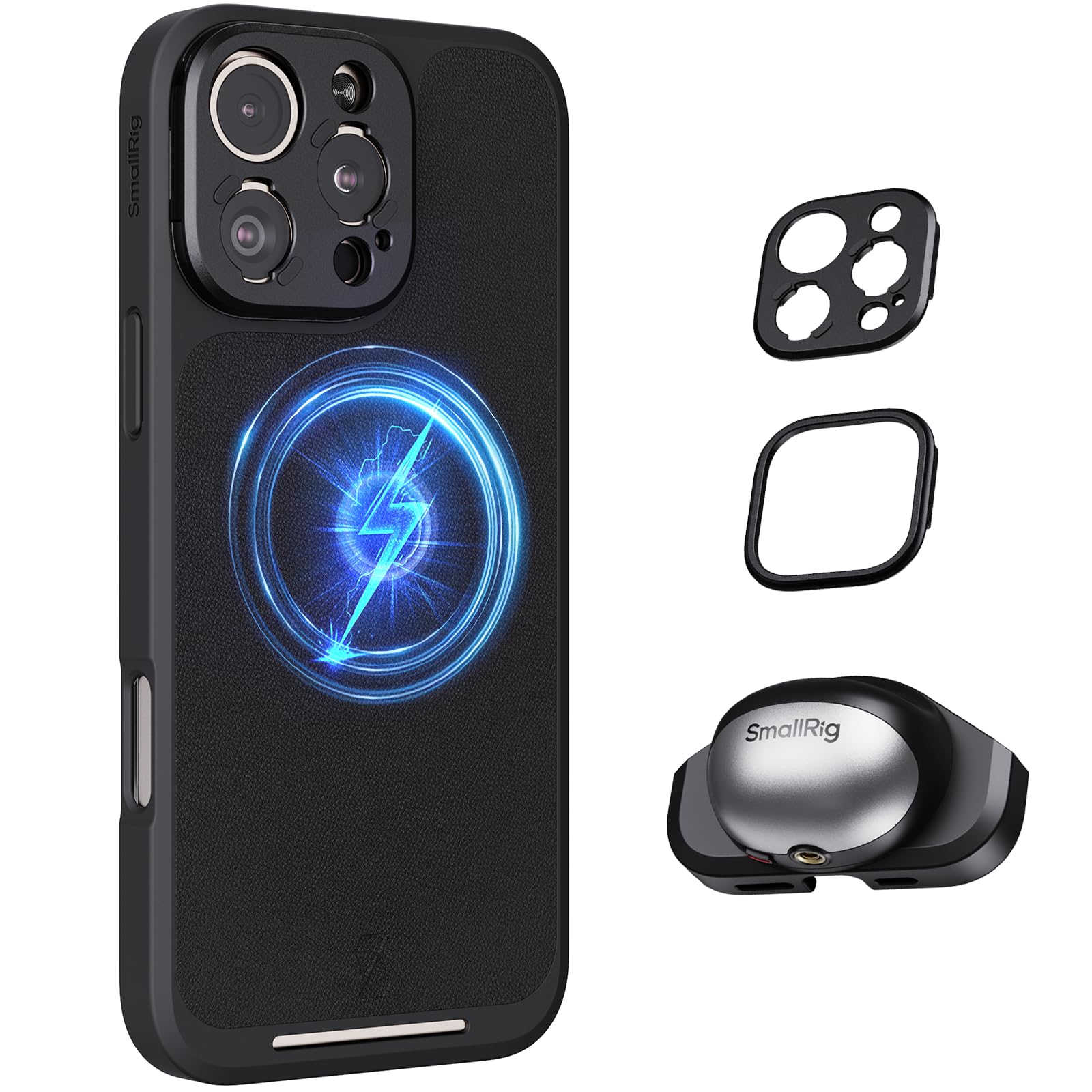 SMALLRIG FilMov Phone Case Kit for iPhone 16 Pro, Lightweight Photography Phone Case with T-Mount Lens Backplate, Support for MagSafe, Compatible with Phone Lenses and Filters - 4988